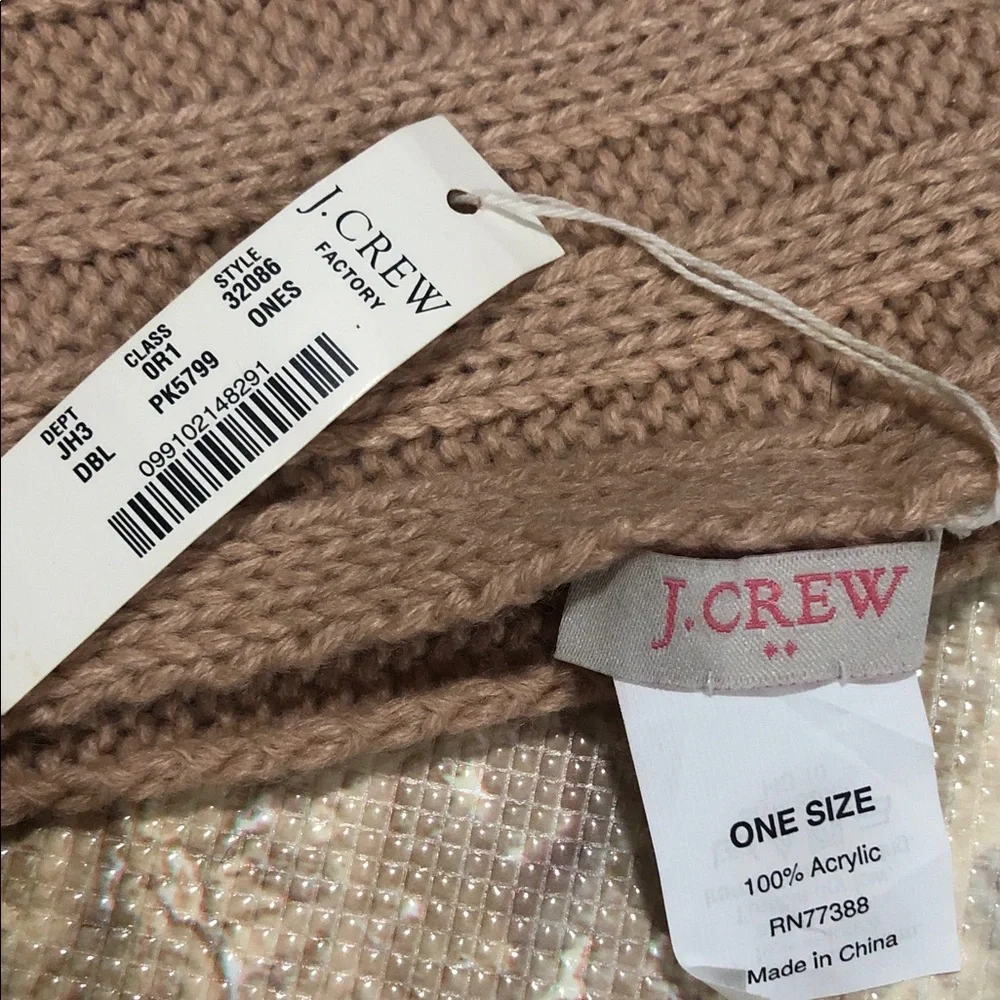 J. Crew Blush  Ribbed Xfinity  Knit Scarf